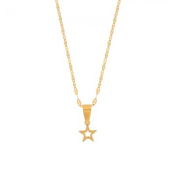 goudkleurige ketting met ster