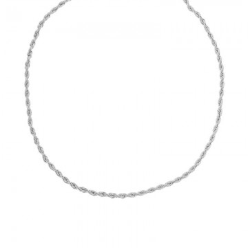 zilverkleurige gedraaide choker