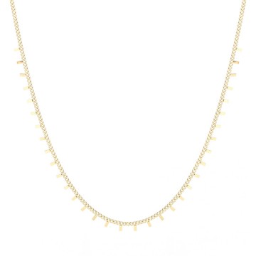 goudkleurige ketting met staven