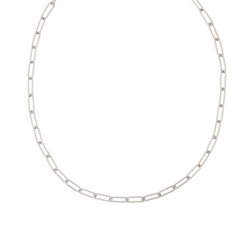 zilverkleurige choker schakel