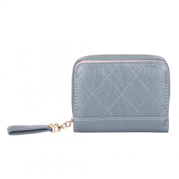 Jozemiek compacte rits portemonnee kimmy blauw