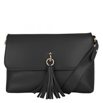 Jozemiek schoudertas romy met kwastje zwart