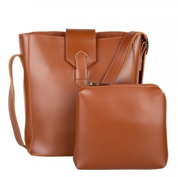 Schoudertascindybruin