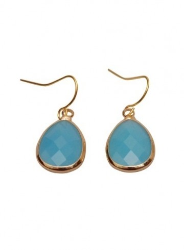 Teardrop aqau blauwgoud